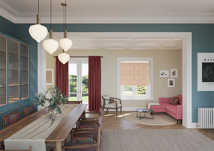 Tangier, Pastel Pink - Roller Blind - Image 8